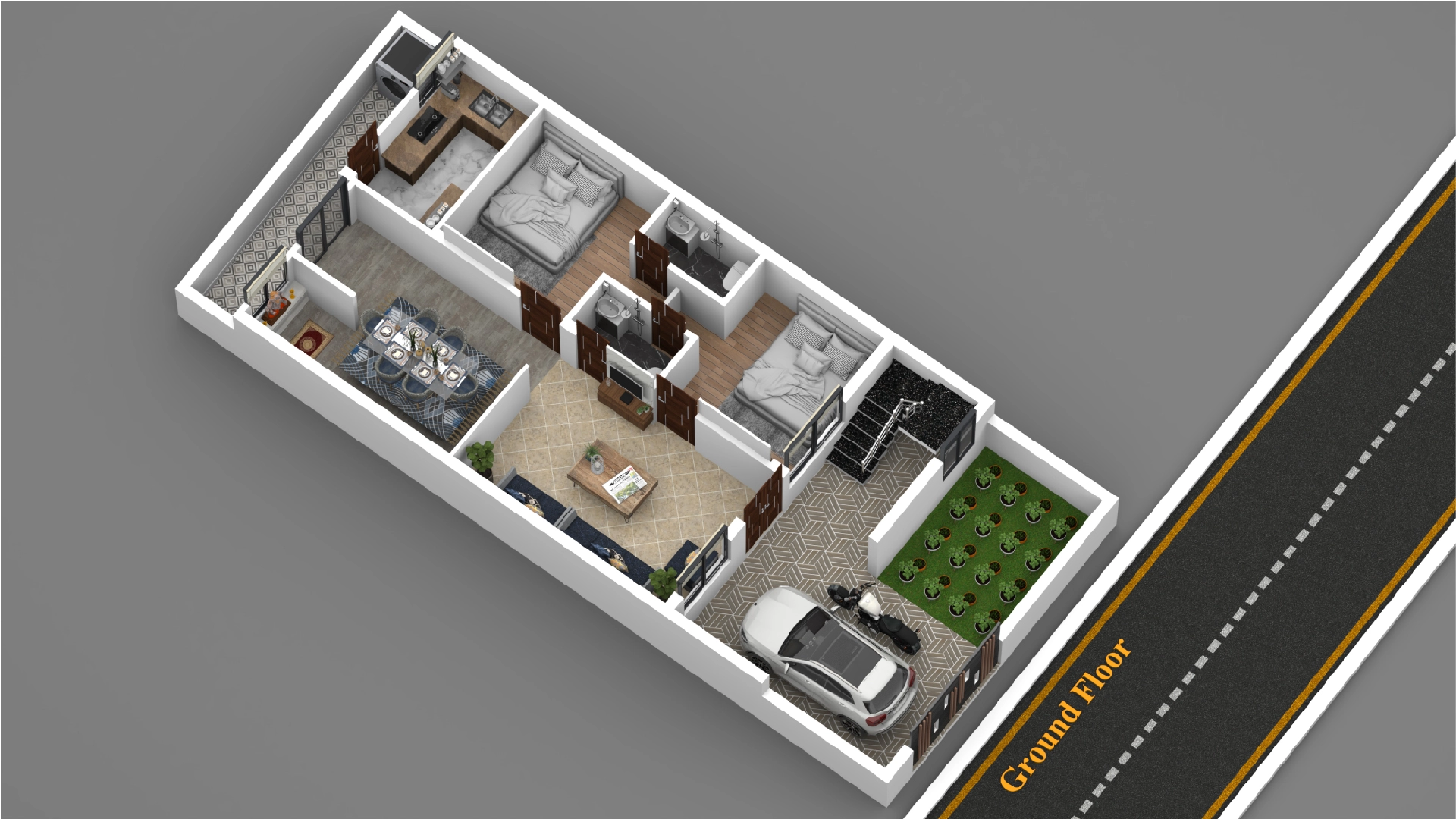 2BHK with Puja Room