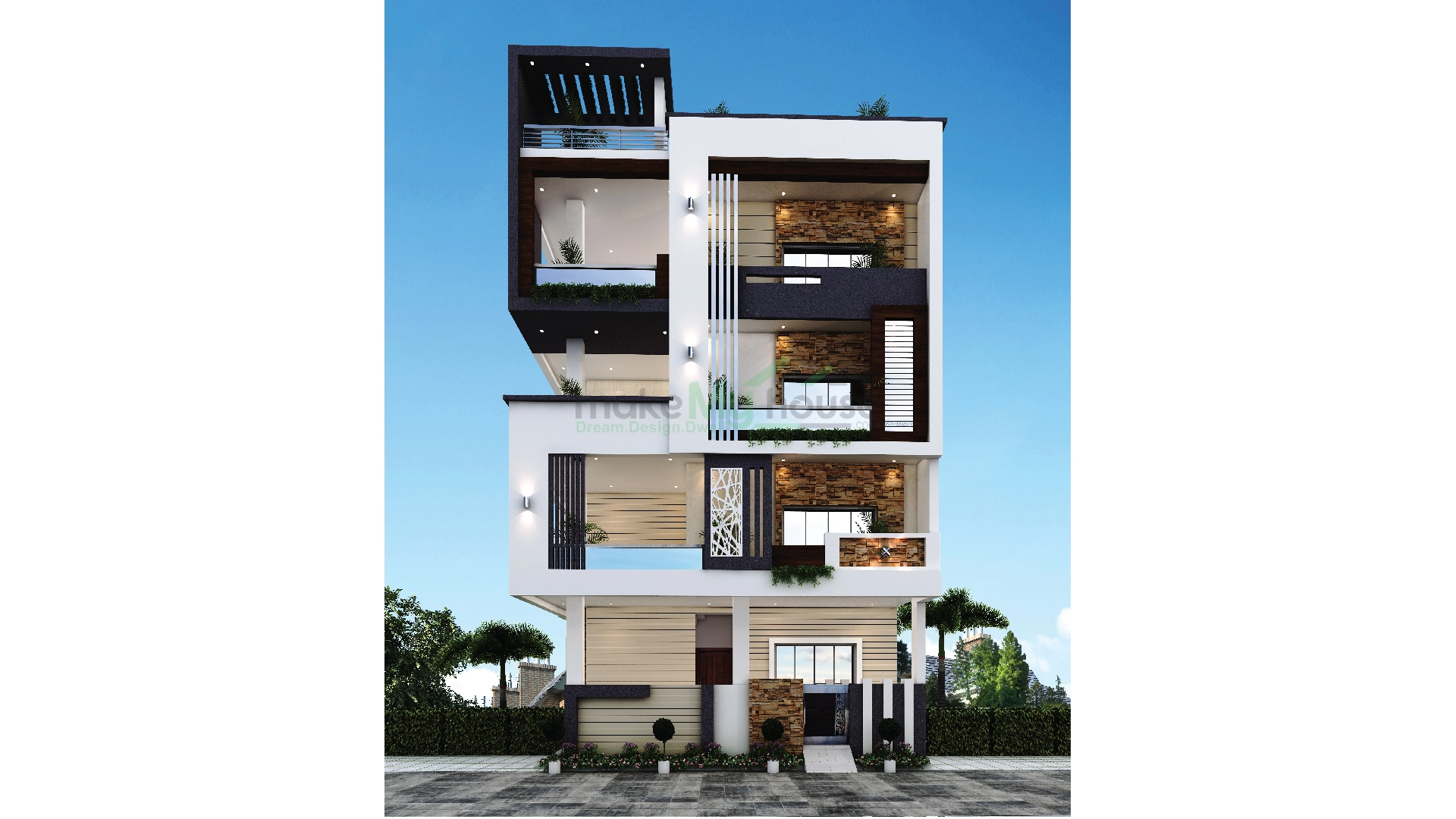 modern 3d elevation house design