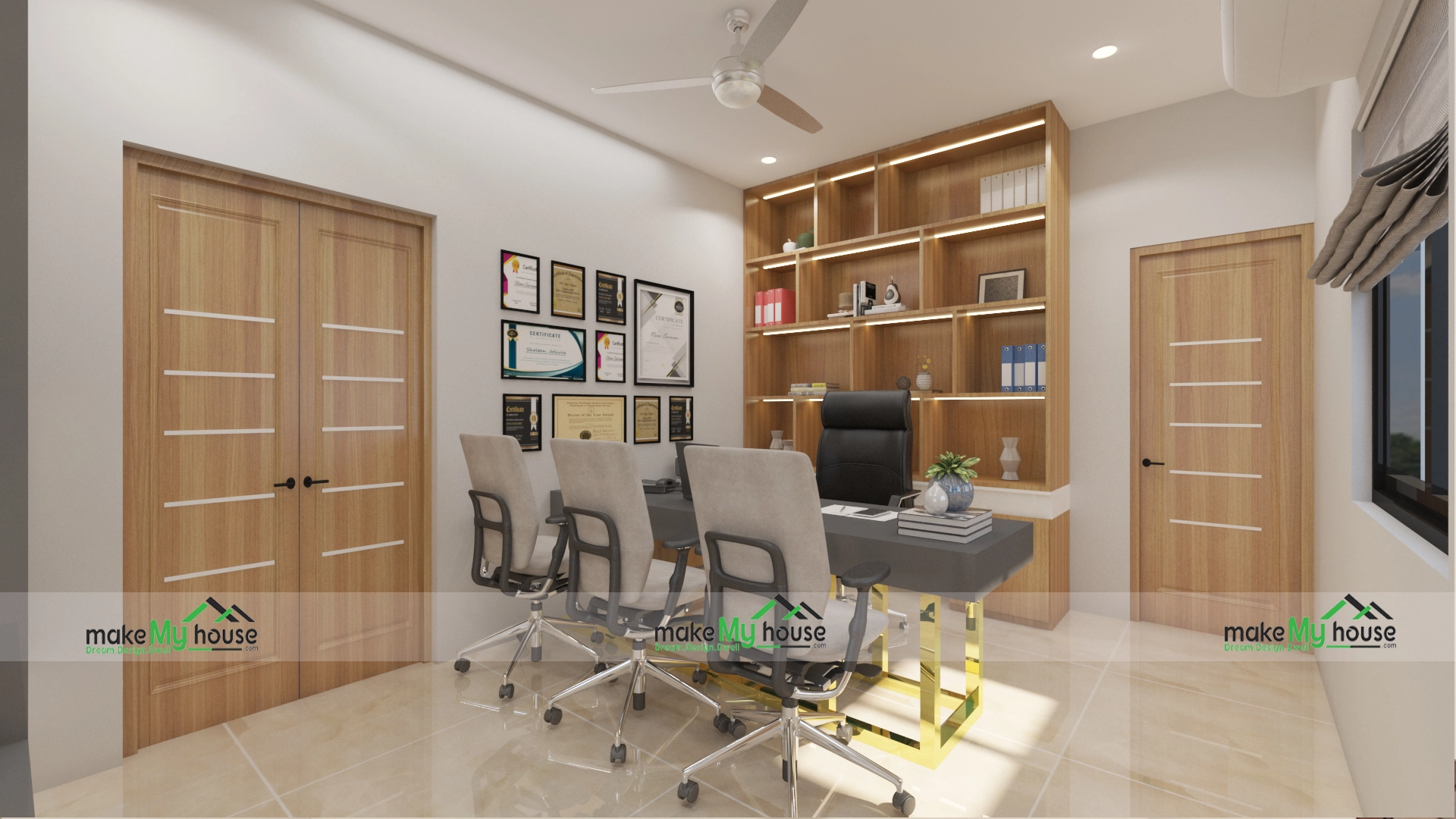 new house design with home office