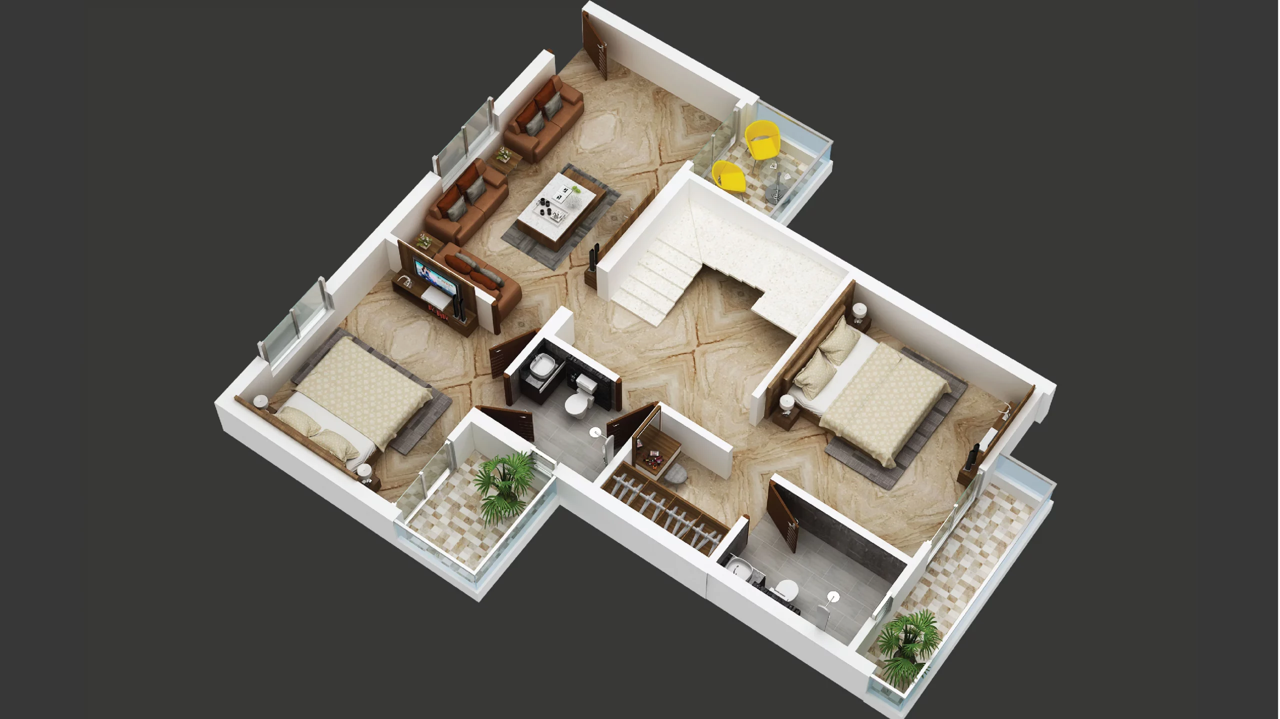 two bedroom floor plans