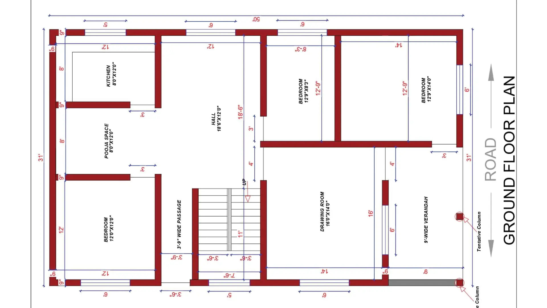 single floor house plan