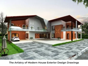 The Artistry of Modern House Exterior Design Drawings