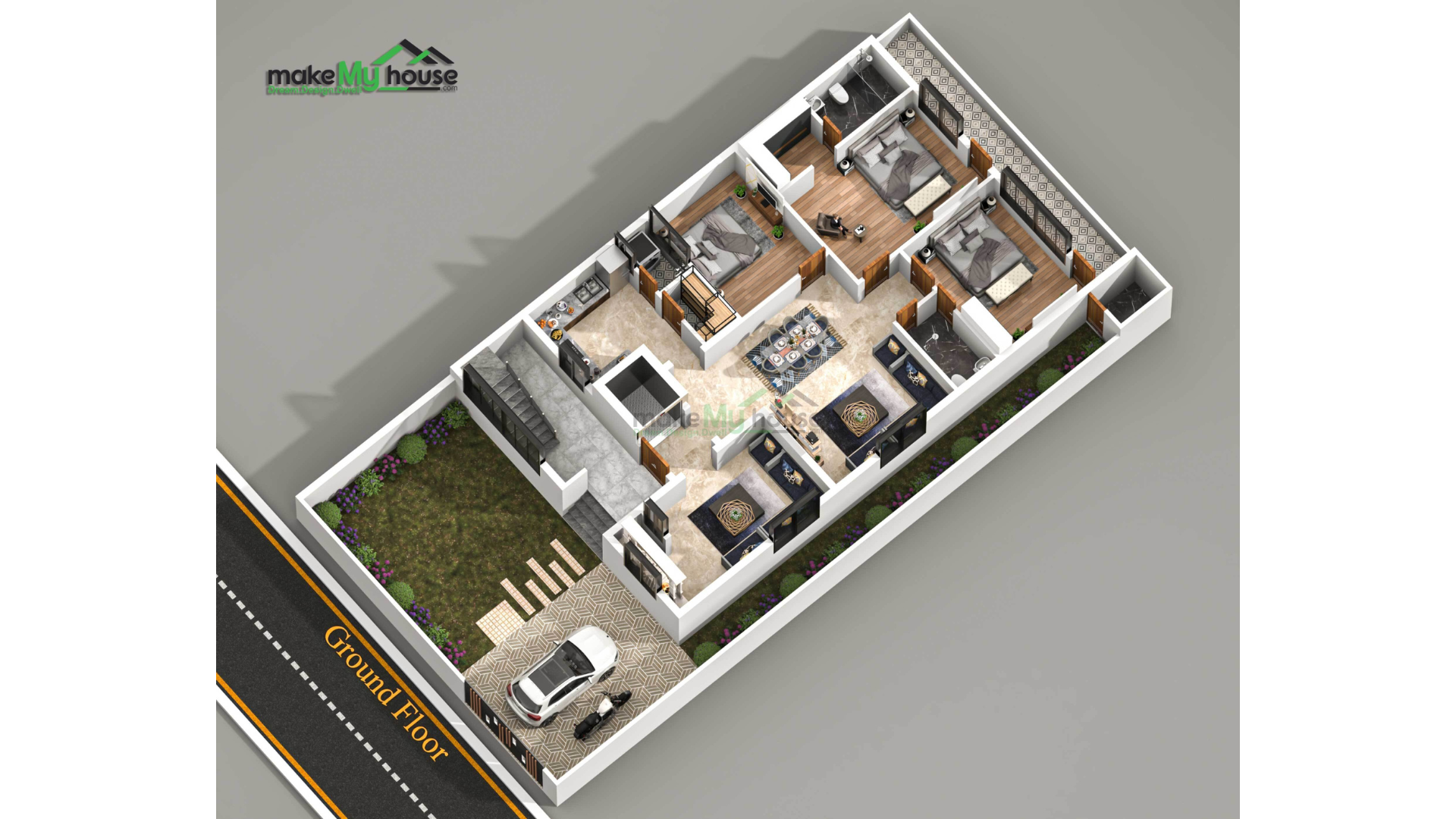 Ideas for a Perfect Dream Home: 3D Floor Plan