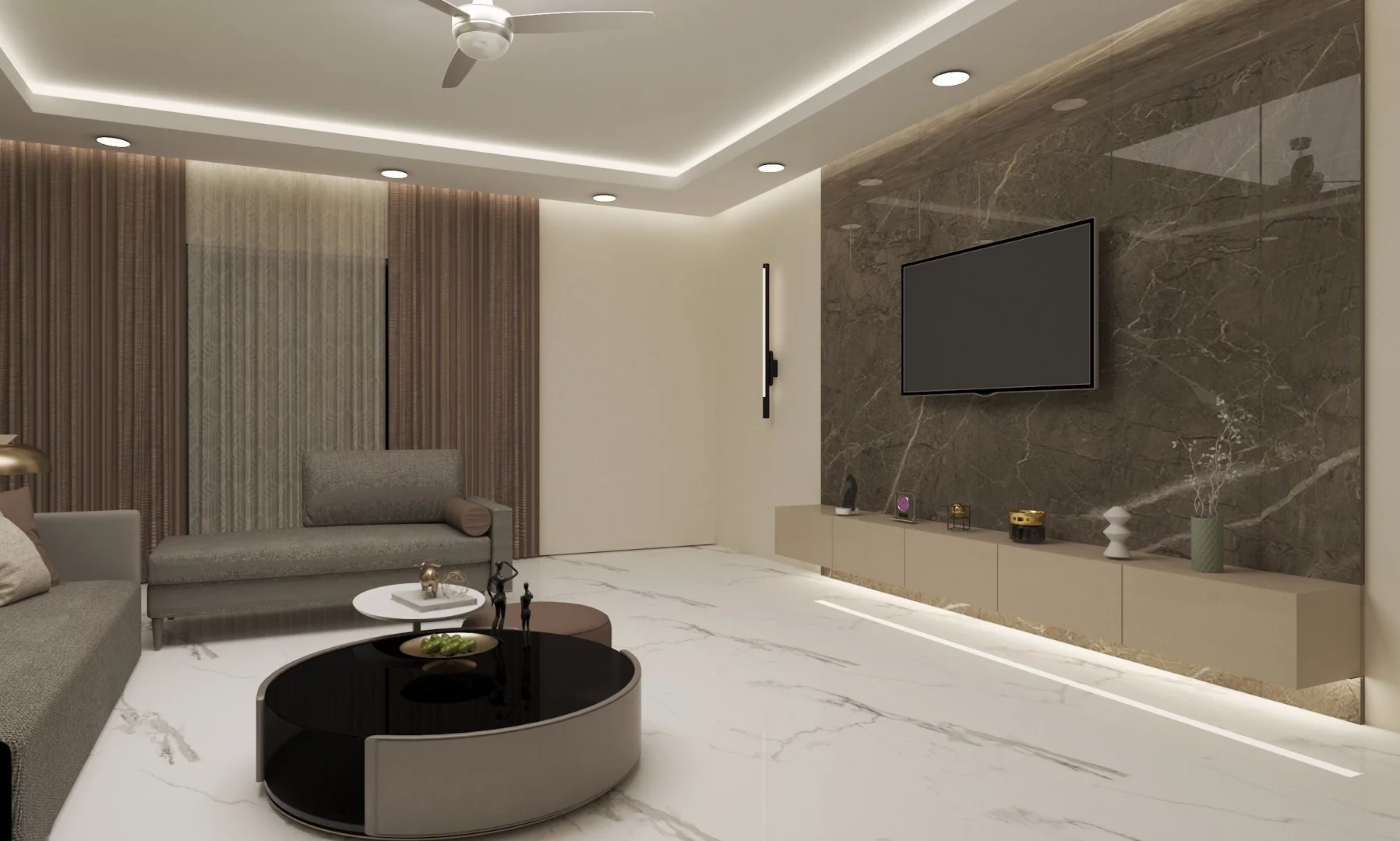 Comfortable Living Room Layout Design Tips