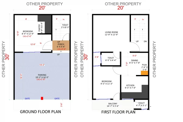 Explore smart 20x30 and 30x40 house plans with 3D design ideas for small plots. Learn layouts, tips, and space-saving solutions.