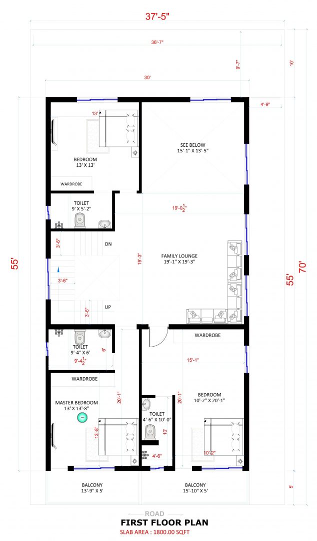 Duplex House Plan Design with Interior & Elevation