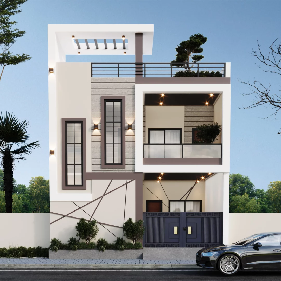 2 BHK 25x40 House Plan