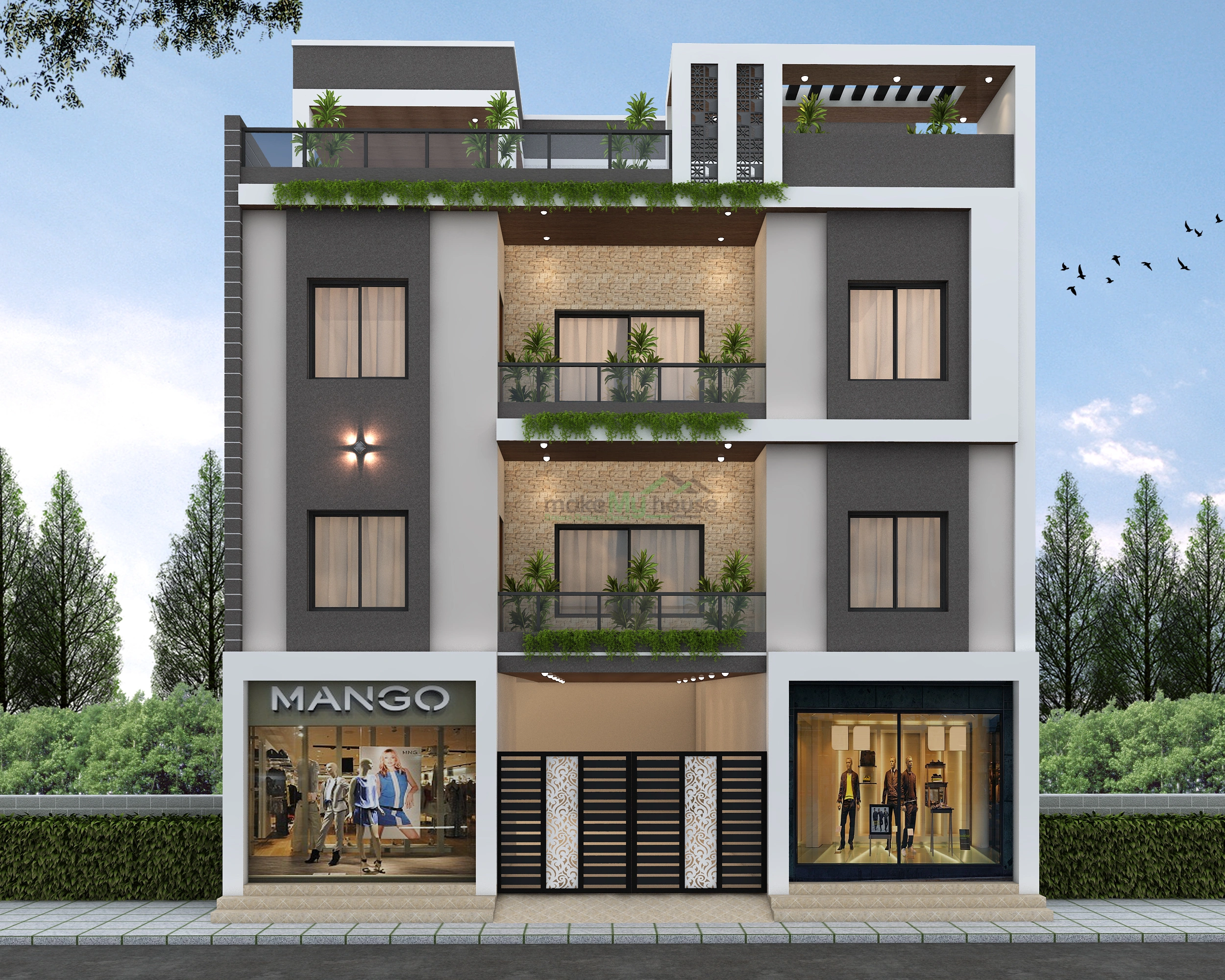 40x60 Shop House Design with Smart Layout